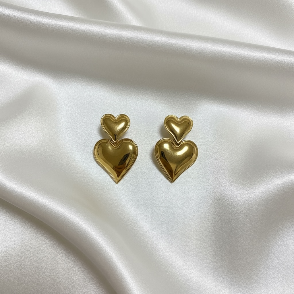 Ohrring Heart Gold