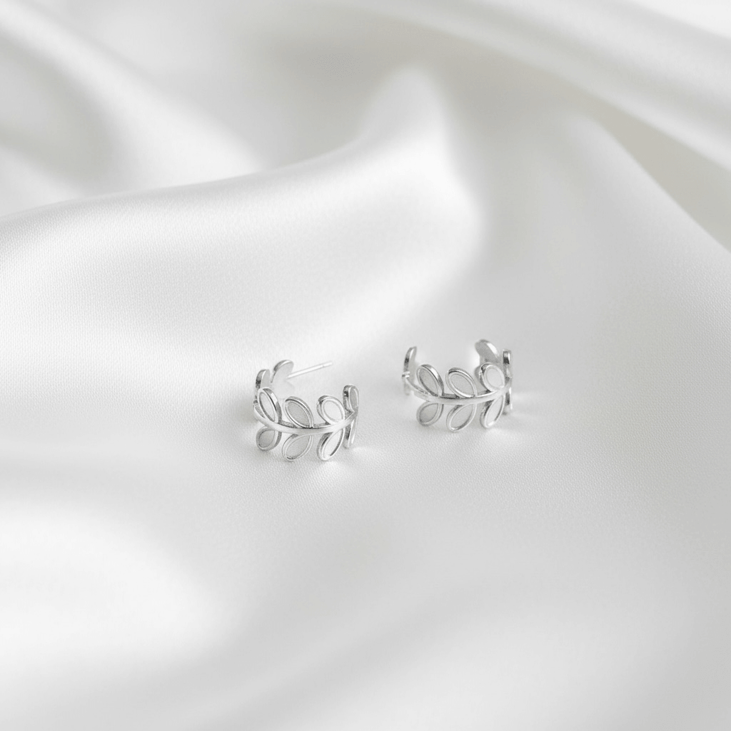 Ohrring Silver Leaf