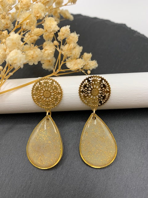 Ohrring Teardrop Gold