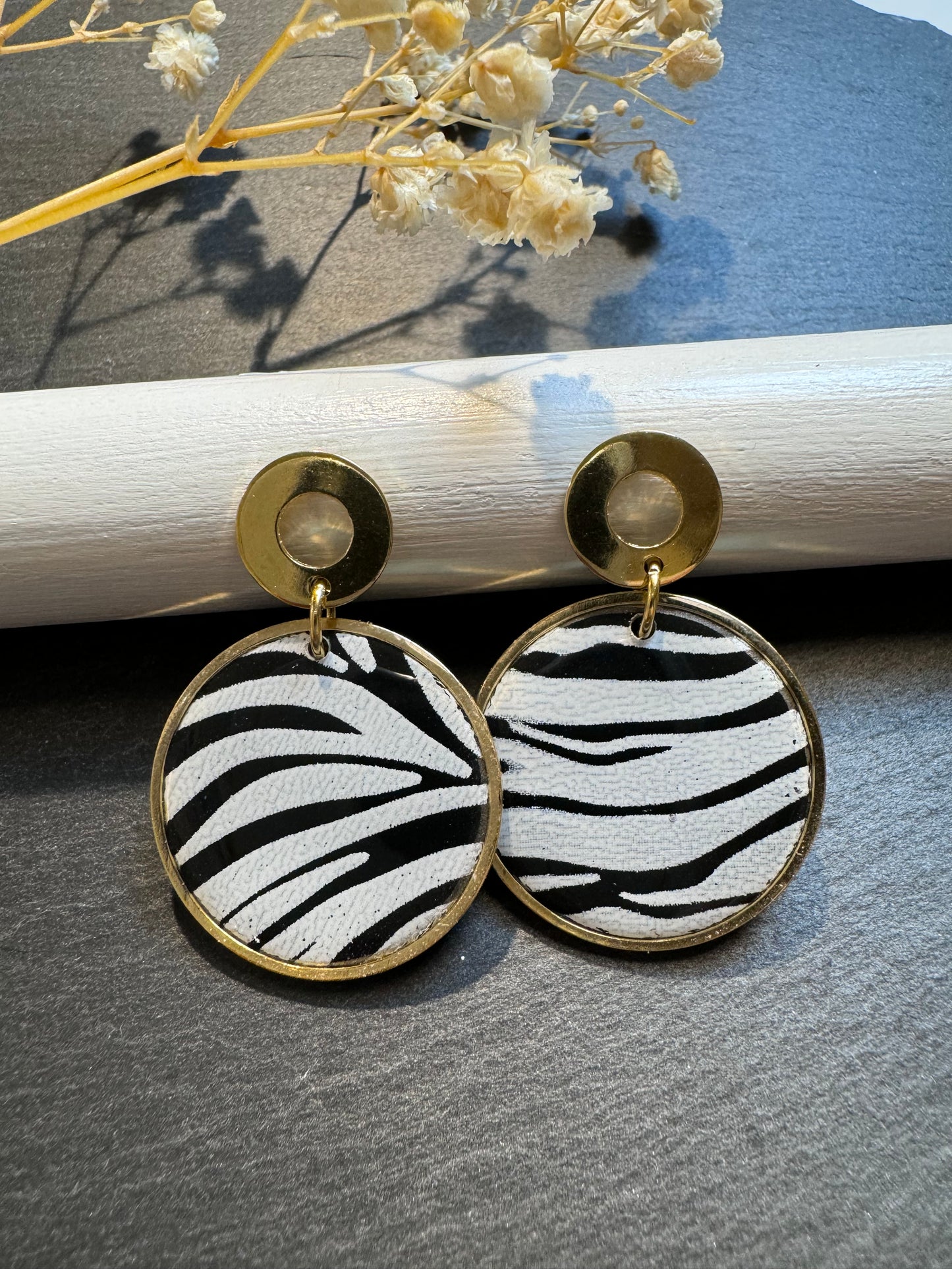 Ohrring Zebra Gold