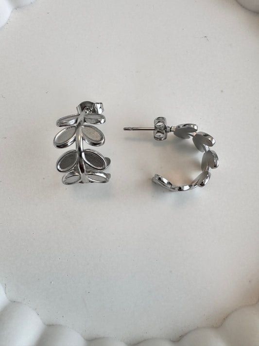 Ohrring Silver Leaf
