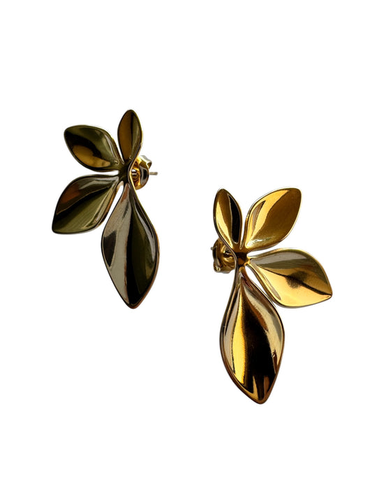 Ohrring Golden Leaf