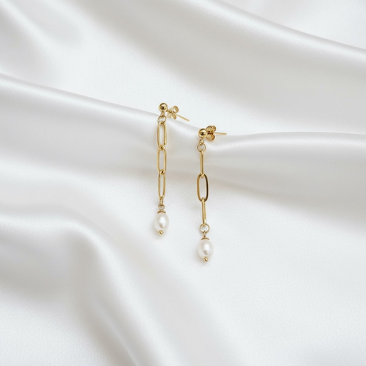 Ohrring Pearl Chain