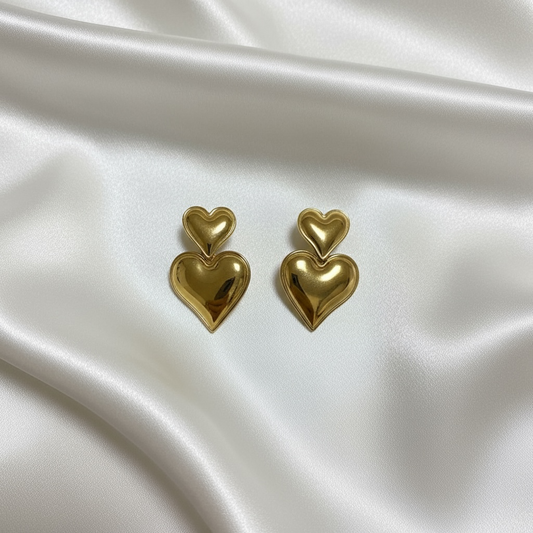 Ohrring Heart Gold