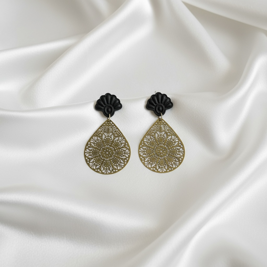 Ohrring Golden Flower