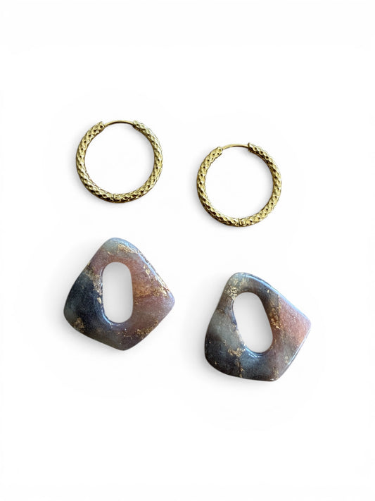 Ohrring Soft Marble