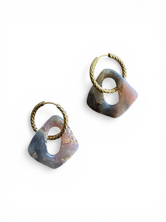 Ohrring Soft Marble