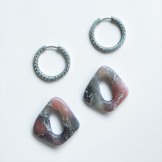 Ohrring Soft Marble