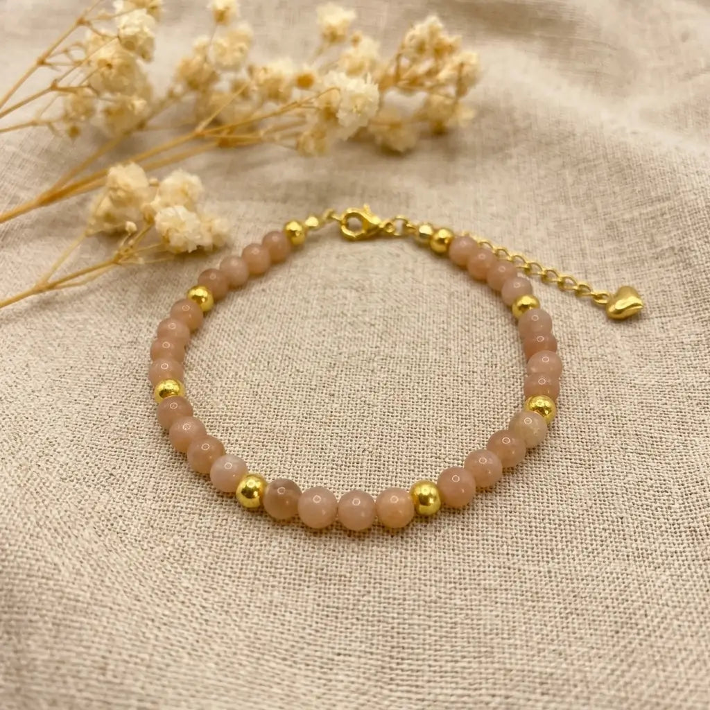 Armband Mondstein Gold