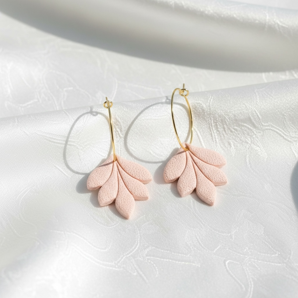 Ohrring Blush Leaves